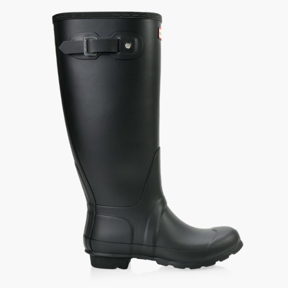 Hunter tall wide calf rainboots - size 9